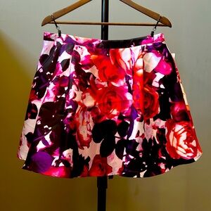 NWT size 15 vibrant floral mini tulle skirt